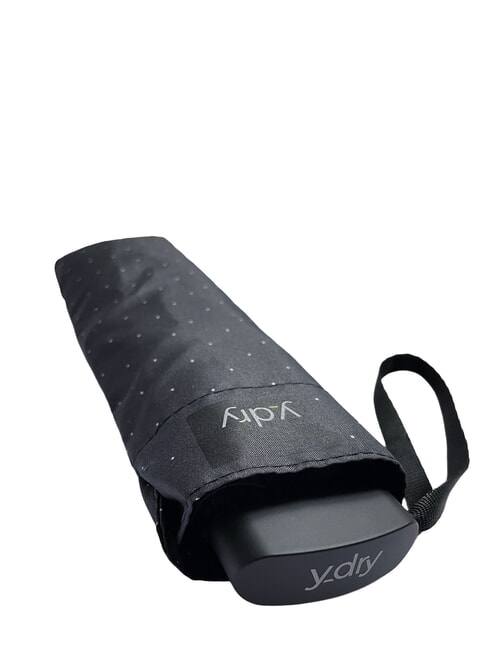 FAIR Handschirm, flacher Griff dunkelschwarze Punkte - Regenschirme