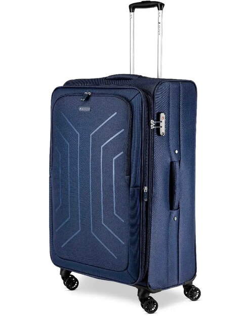 HEXA SOFT Gro&szlig;er, erweiterbarer Trolley blu navy - Halbharte Trolleys
