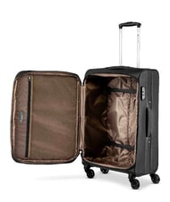 R RONCATO HEXA SOFT Erweiterbare Kabine + Mittlerer + Gro&szlig;er Trolley-Satz Schwarz - Trolleyset - 3