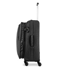 R RONCATO HEXA SOFT Erweiterbare Kabine + Mittlerer + Gro&szlig;er Trolley-Satz Schwarz - Trolleyset - 4