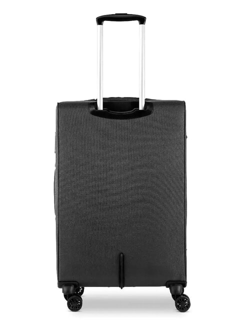 HEXA SOFT Erweiterbare Kabine + Mittlerer + Gro&szlig;er Trolley-Satz Schwarz - Trolleyset