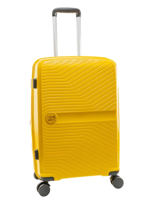 SLIDE Mittlerer Trolley, ausziehbar hellgelb - Harte Trolleys