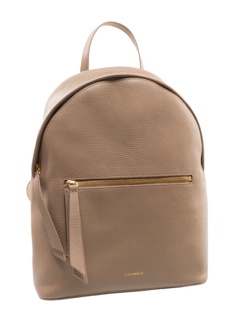 JINNY Lederrucksack warmes Taupe - Damentaschen