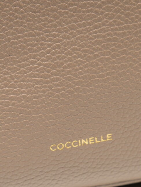 JINNY Lederrucksack warmes Taupe - Damentaschen