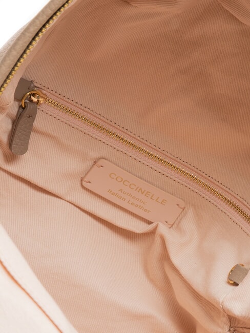 JINNY Lederrucksack warmes Taupe - Damentaschen