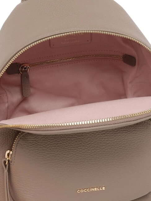 CHARLOTTE Lederrucksack warmes Taupe - Damentaschen