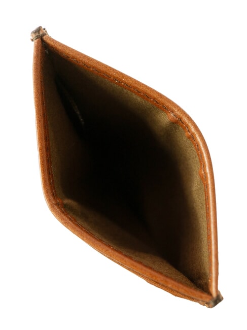 BIAGIO Flacher Kartenhalter aus Leder cogn / pall - Brieftaschen Herren