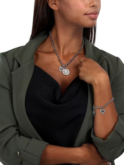 LOVE SPECIAL Armband- und Halsketten-Set STAHL - Armb&auml;nder