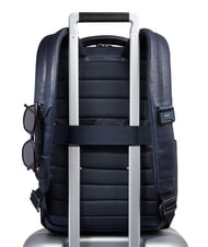 PIQUADRO CRONUS 14-Zoll-Laptop-Rucksack aus Leder Blau - PC-Rucks&auml;cke - 3