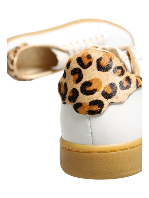 J CONNORS Turnschuhe Wei&szlig;er Leopard-Honigseezunge - Damenschuhe