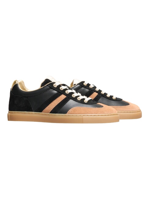 COURT Turnschuhe Schwarz Beige Gold - Damenschuhe