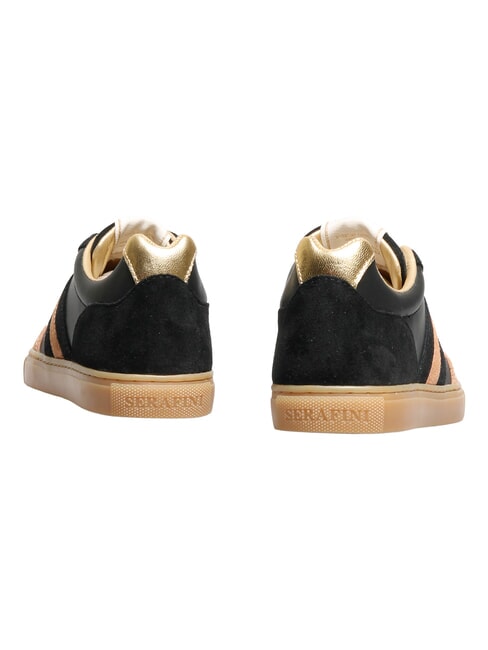 COURT Turnschuhe Schwarz Beige Gold - Damenschuhe