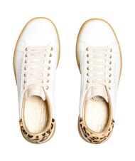 SERAFINI J CONNORS Turnschuhe Wei&szlig;er Leopard-Honigseezunge - Damenschuhe - 3