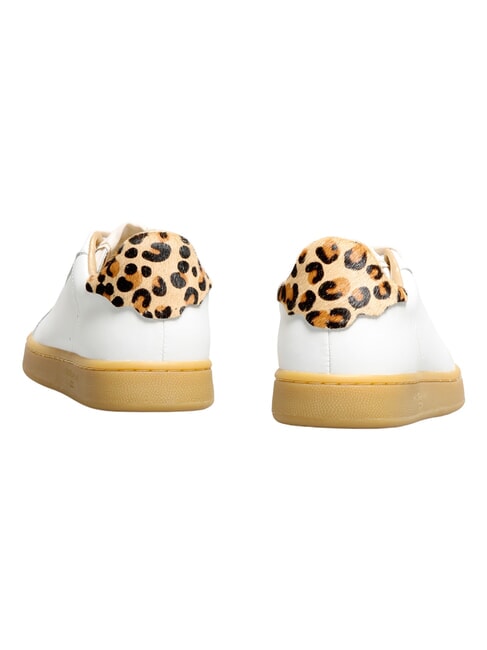 J CONNORS Turnschuhe Wei&szlig;er Leopard-Honigseezunge - Damenschuhe