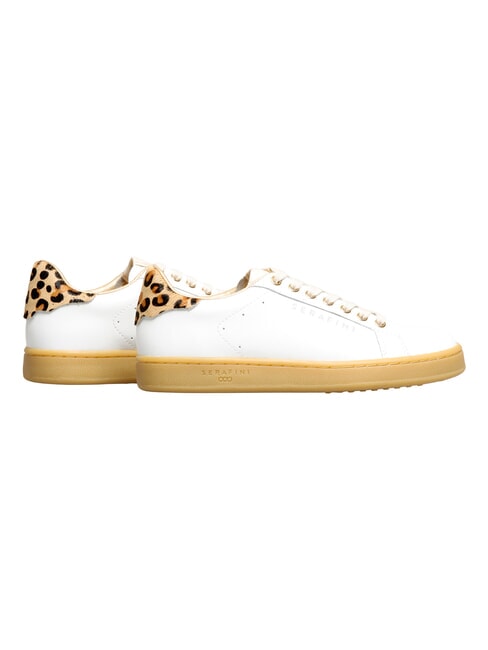 J CONNORS Turnschuhe Wei&szlig;er Leopard-Honigseezunge - Damenschuhe