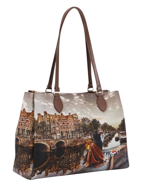 YESBAG M Schultertasche Herbst in Holland - Damentaschen