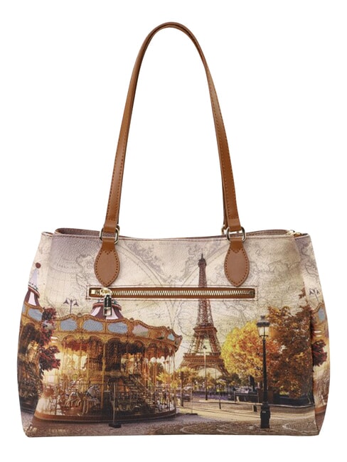 YESBAG M Schultertasche lustiges Paris - Damentaschen