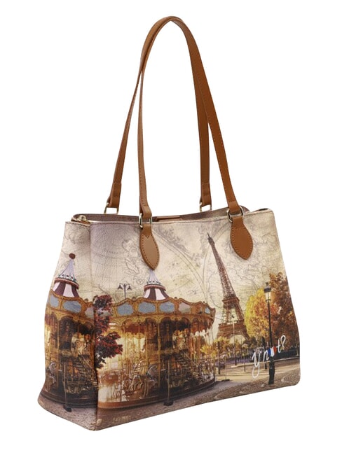 YESBAG M Schultertasche lustiges Paris - Damentaschen