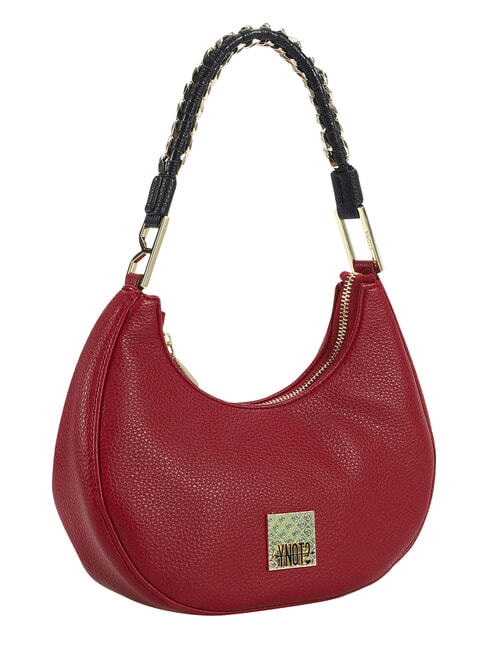RACHEL Schultertasche mit Ketteneinsatz Kirsche - Damentaschen
