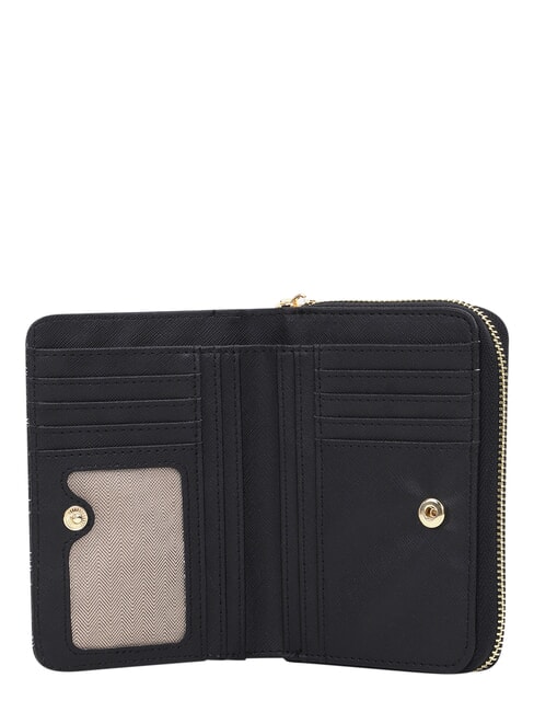 FASHIONOPOLY Mittelgro&szlig;e Geldb&ouml;rse mit Rei&szlig;verschluss SCHWARZ - Brieftaschen Damen