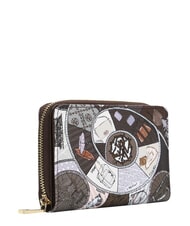 YNOT FASHIONOPOLY Mittelgro&szlig;e Geldb&ouml;rse mit Rei&szlig;verschluss Schokolade - Brieftaschen Damen - 3