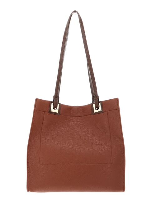 POST RE Einkaufstasche mit Clutch Leder/Dunkelbraun - Damentaschen