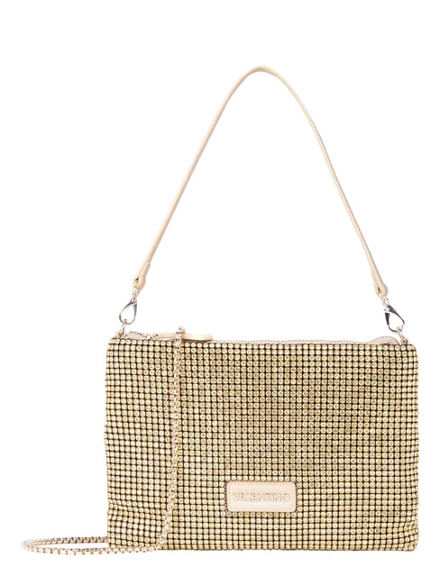 NABILAH Clutch mit Strasssteinen und Schultergurt Gold - Damentaschen