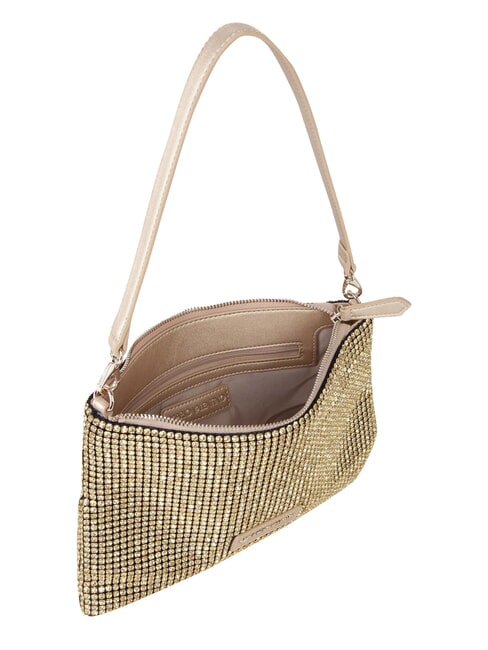 NABILAH Clutch mit Strasssteinen und Schultergurt Gold - Damentaschen