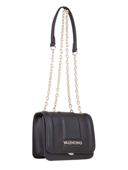 BRASS Kleine Schultertasche mit Klappe Schwarz - Damentaschen