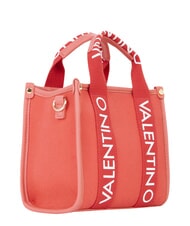 MARIO VALENTINO CANDLE Kleine Handtasche aus Segeltuch Koralle - Damentaschen - 2