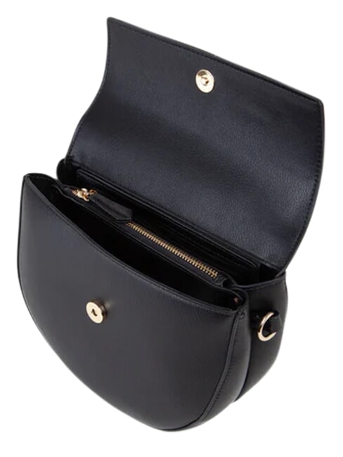 BIGS Schultertasche mit Klappe Schwarz - Damentaschen