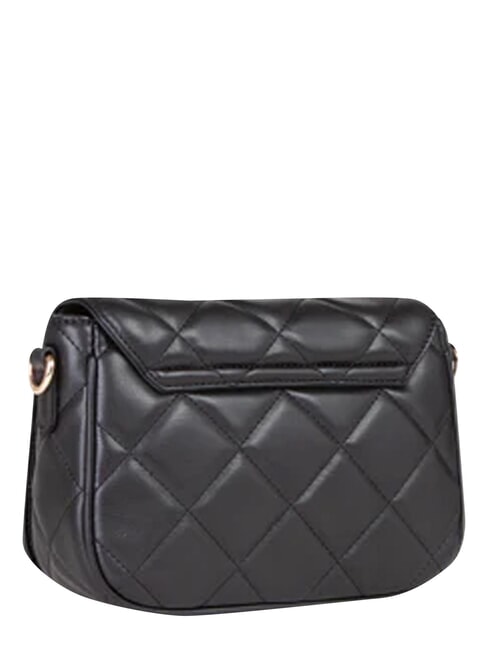 ADA Kleine Schultertasche mit Klappe Schwarz - Damentaschen