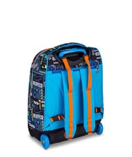 SJGANG FACCE DA SJ Trolley-Rucksack FEUERROT - Rucks&auml;cke mit Trolleyfunktion - 3