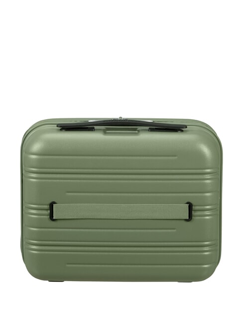 HIGH TURN Hartschalenetui mit Schultergurt mattes Salbei-Khaki - Beauty-Case