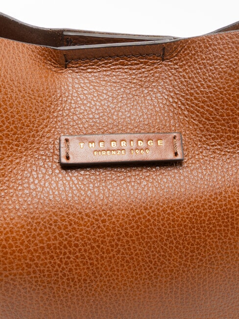 CORE SOFT Einkaufstasche aus Leder BRAUN - Damentaschen