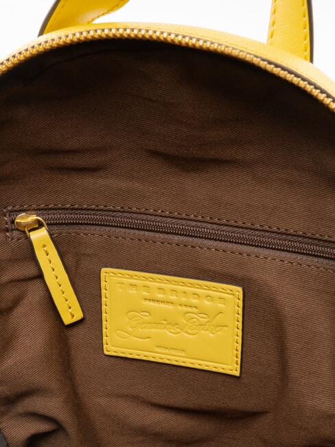 DOMITILLA Lederrucksack sonnenblumengelb / gold abb - Damentaschen