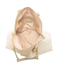 POLLINI HERITAGE Kuppelf&ouml;rmige Schultertasche mit Kettenhenkeln Elfenbein - Damentaschen - 5