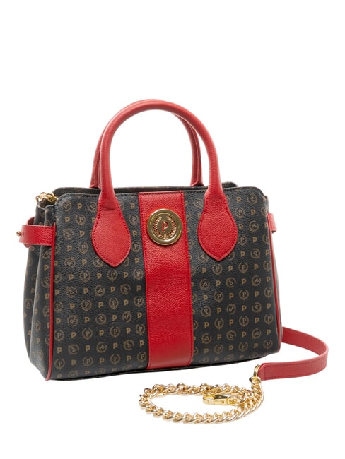 HERITAGE Handtasche mit Schulterriemen schwarzer Lack - Damentaschen