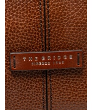 THE BRIDGE BIAGIO Lederrucksack, 13-Zoll-Laptopfach Braun 14/Ruthenium Palladium - Rucks&auml;cke f&uuml;r Schule &amp; Freizeit - 3