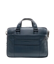 PIQUADRO MODUS RESTYLING Aktentasche aus Leder f&uuml;r PC 14 " Blau - Arbeitstaschen - 3
