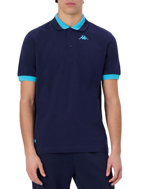 LOGO Kurzarm-Poloshirt blaues Marineblau - Neonblau - Herren-Polo-Shirts/Herren-Polo-Shirt/Herrenpoloshirt/Herrenpoloshirts