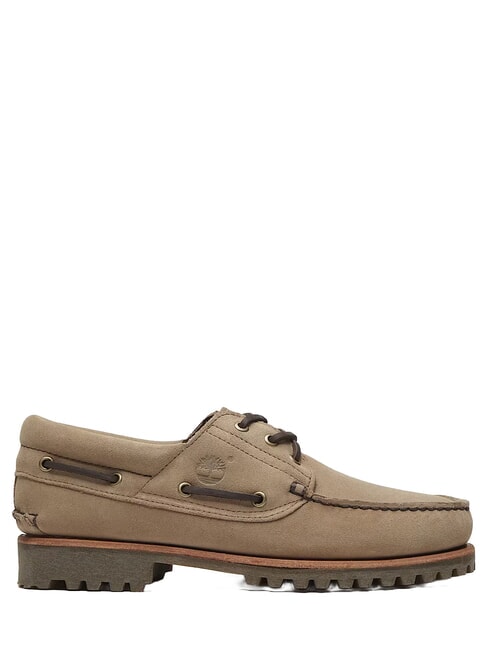 AUTHENTIC  Bootsschuhe aus Leder Taupe - Herrenschuhe