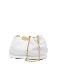 GIANNI CHIARINI PERLA Clutch aus Leder mit Kette Wei&szlig; - Damentaschen - 2