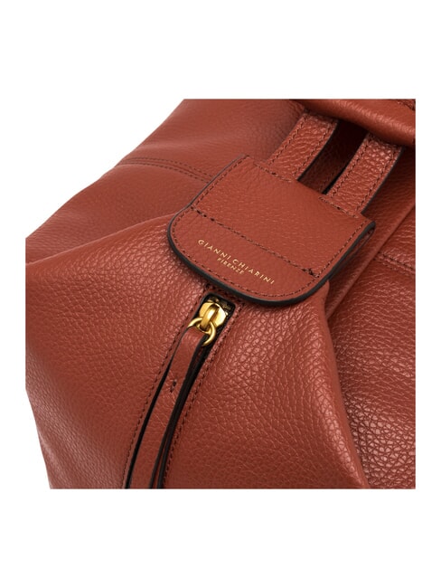 GUIA Umh&auml;ngetasche / Rucksack, Leder ziegelrot - Damentaschen