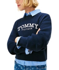 TOMMY HILFIGER TH M&auml;dchen-Pullover mit Rundhalsausschnitt W&uuml;stenhimmel - Kinderpullover - 5