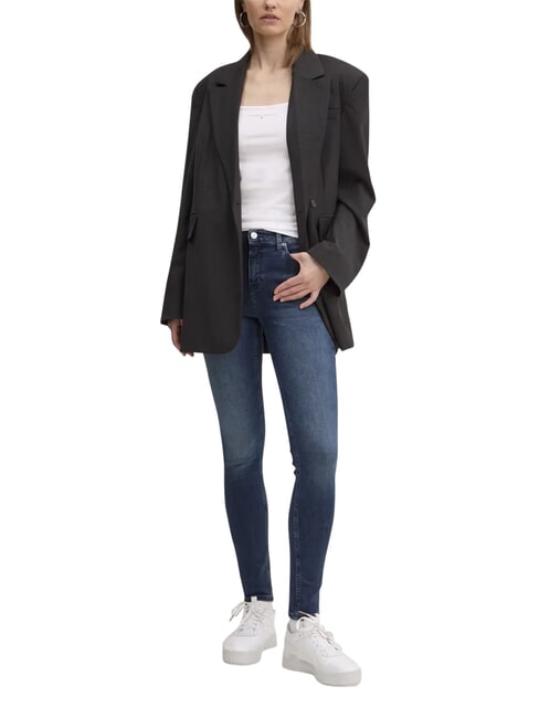 TH JEANS Schmale Jeans dunkler Denim - Damenjeans