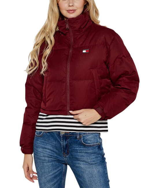 TH JEANS Kurze Daunenjacke tiefrot - Daunenjacken f&uuml;r Damen