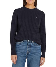 TOMMY HILFIGER TH Baumwollpullover mit Rundhalsausschnitt W&uuml;stenhimmel - Damenpullover - 2