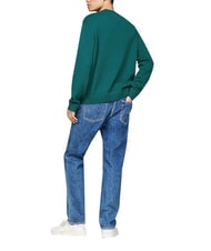 TOMMY HILFIGER TH JEANS  Pullover mit Rundhalsausschnitt Tiefseewasser - Herrenpullover - 4