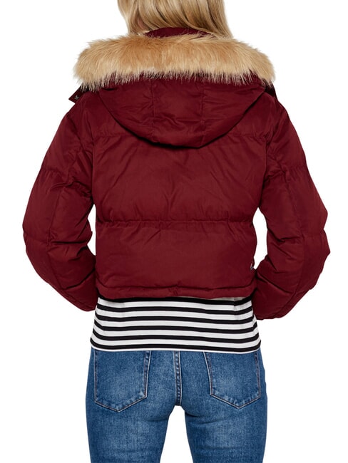 TH JEANS Kurze Daunenjacke tiefrot - Daunenjacken f&uuml;r Damen